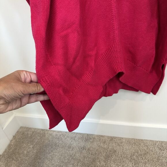 NEW Anthropologie Maeve Mock Neck Sweater Womens Size 1X Pink Tunic Crystal Soft - Picture 4 of 14